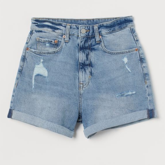 H&M Pants - H&M Mom Ultra High Denim Shorts